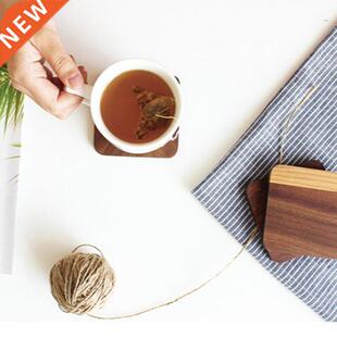 Wooden Coasters for Drinks Walnut Wooden Drink Coasters Heat