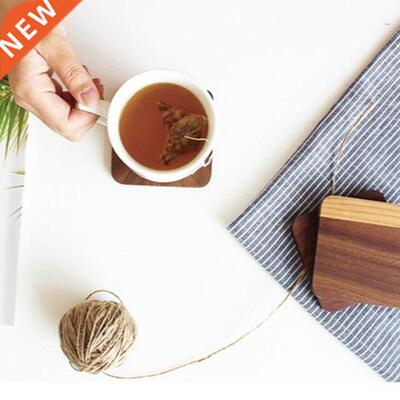 Wooden Coasters for Drinks Walnut Wooden Drink Coasters Heat