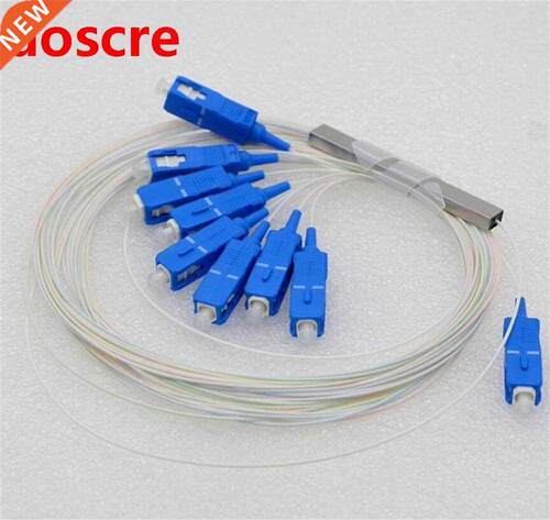 50 PCS SC UPC 1X8 FTTH Fiber Optic Splitter FBT Optical Coup