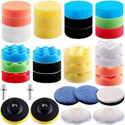 5 Pieces Car Pishing Pad Kit 80mm Buffing Pads Foam Pis