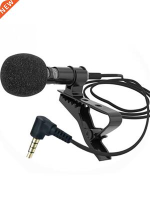 3.5mm Microphone Condenser Clip-on Lpel Mic Wired for Mobil