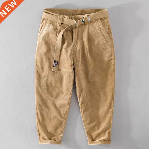 7609 Spring Autumn Men Corduroy Pants Retro Classic Straight