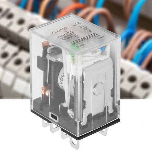 JQX-13F 24VDC/220VAC Coil DPDT Electromagnetic Relay 5A 8 Pi