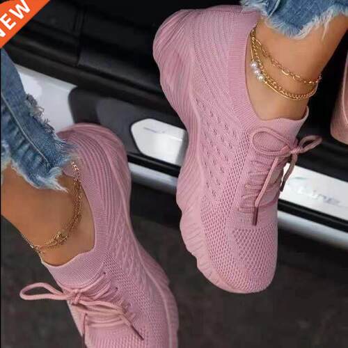 Sneakers Shoes 2022 Fashion Lace Up Platform Women	s Shoe