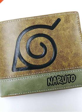 Anime Comics Shippuden Konoha Wallet Uchiha Sasuke Leaf Mark