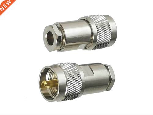 10pcs UHF PL259 Male Plug Connector Clamp RG5 RG6 5D-FB LMR3