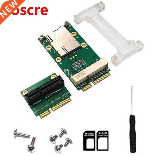 Mini PCI-E Adapter with SIM Cd Slot(Vertical Installation)