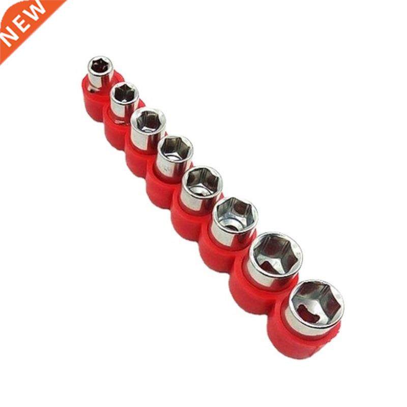 8pcs 1/4 nch Drve Hex Bt Socket Set Socket Wrench Hand To