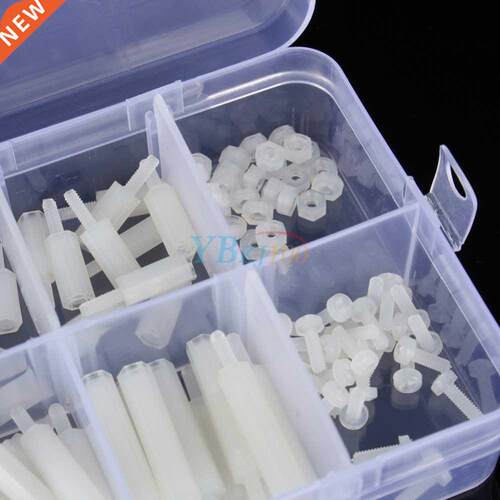 140pcs M2 Nylon Hex Spacers standoff / Screws/ Nuts Assorted