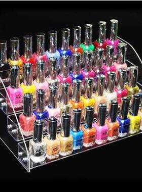 Acrylic Multi-layer Transparent Nail Polish Rack Glass displ