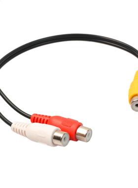 Stereo Female Jack to 2 RCA Female Plug Y Spltter Audo Vd