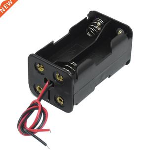 Batteries Tow 1.5V Black Holder Box Layers Wir Case