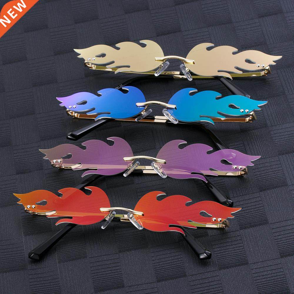 New Fashon Fre Flame Sunglasses Wave Rmless Narrow Retro