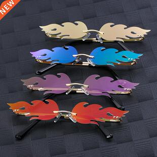 New Fashon Fre Flame Sunglasses Wave Rmless Narrow Retro