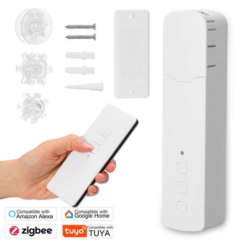 Tuya ZigBee M515EGZT Pull Bead Curtain Motor Remote Voice Co
