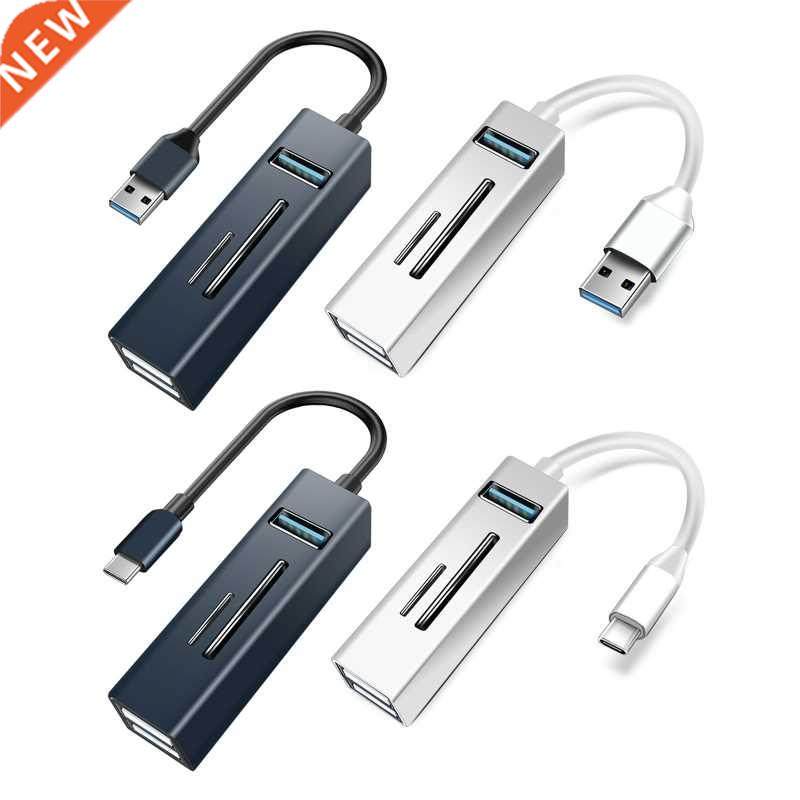 USB Hub 3.0 2.0 5 Port Splitter With TF SD Reader Slot Lapto