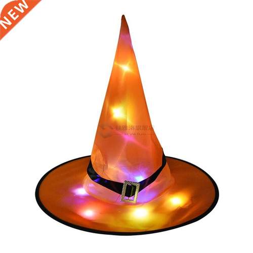 1pc Halloween Decoraton Wtch Hats LED Lghts Cap Halloween
