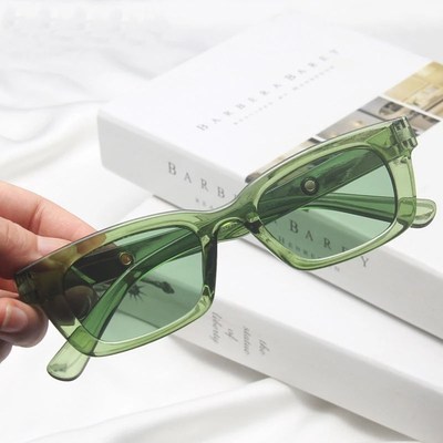 New Women Rectangle Vintage Sunglasses Brand Designer Retro