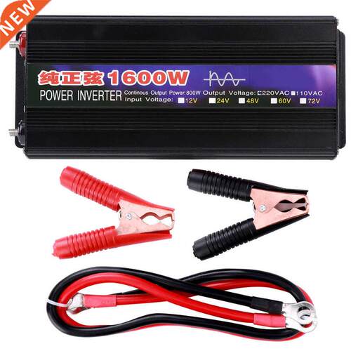 1600W Power Inverters Pure Sine Voltage Converter Boost Tra