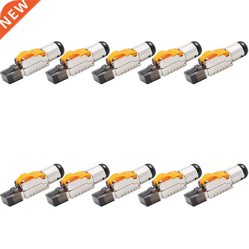 Tool-Free Shielded RJ45 Cat 8 Termination Plug Cat8 Plug / C