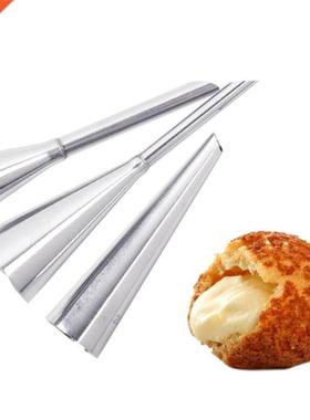 3pcs/set Puff Cream Icing Piping Nozzles Stainless Steel Cup