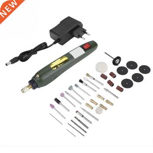 AC 220V/ DC 12V Mini Drill Electric Grinder Tool Kit for Gr