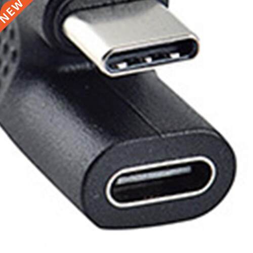 1Pcs 180 Degree Right Angle USB 3.1 Type C Male To Female US