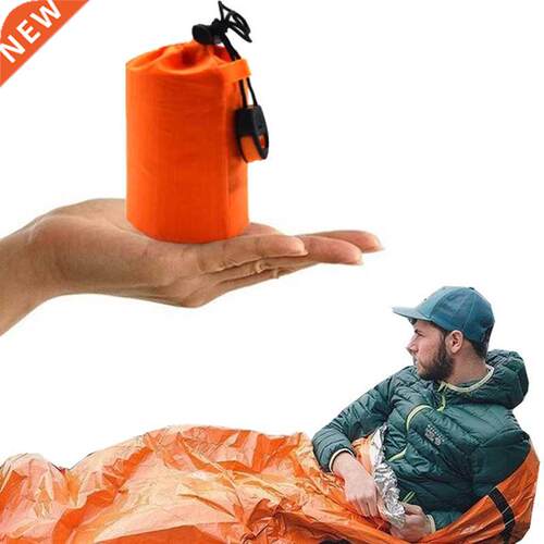 Outdoor Emergency Blanket Survval Sleepng Bag Frst Ad M