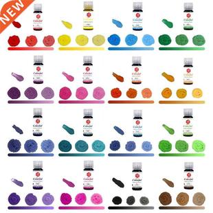 16 Colors Food Coloring Set Vibrant Liquid Food Colors Frost