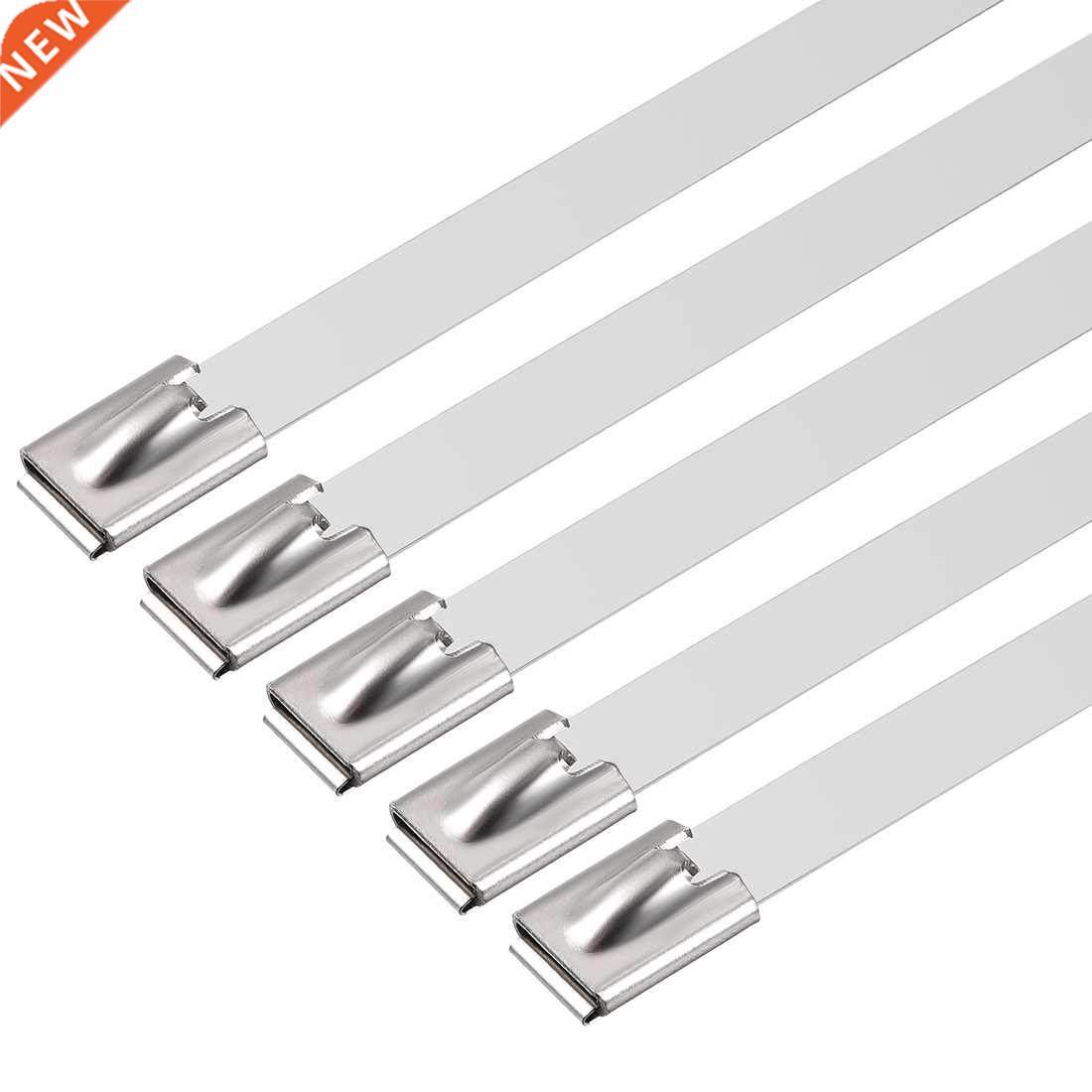 High Quality 10pcs 250mm x 12mm Stainless Steel Cable Zip Ti