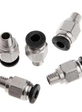 5Pcs Pneumatic Fittings PC4-M6 ore 4mm For 4mm PTFE Tue Co