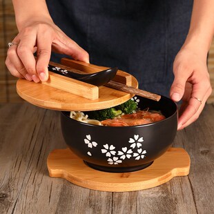 Tableware ceramic bowl ramen  eat noodle  household
