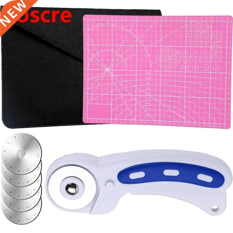 Fabric Rotary Cutter Kit with 5 Replacement Blades Cutting