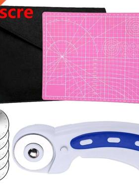 Fabric Rotary Cutter Kit with 5 Replacement Blades Cutting