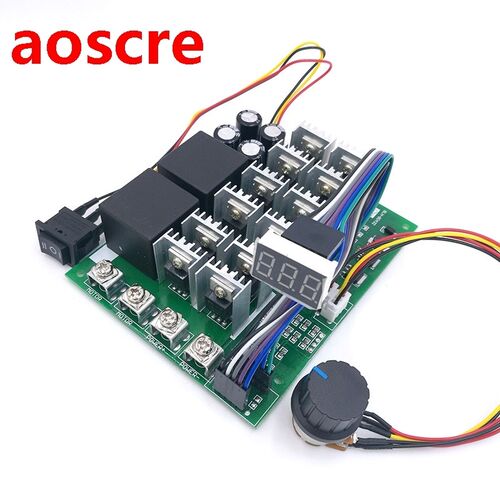 60A 10-55V Digital display PWM speed controller module forwa