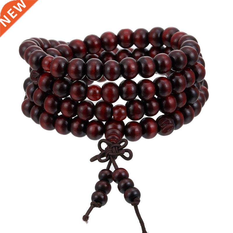 1Pcs 8mm Natural Sandalwood Buddhist Buddha Meditation Wood