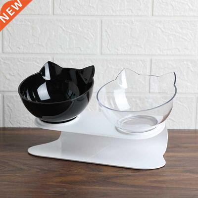 Explosive Cat Double Bowl Cat Bowl Dog Bowl Transparent AS M