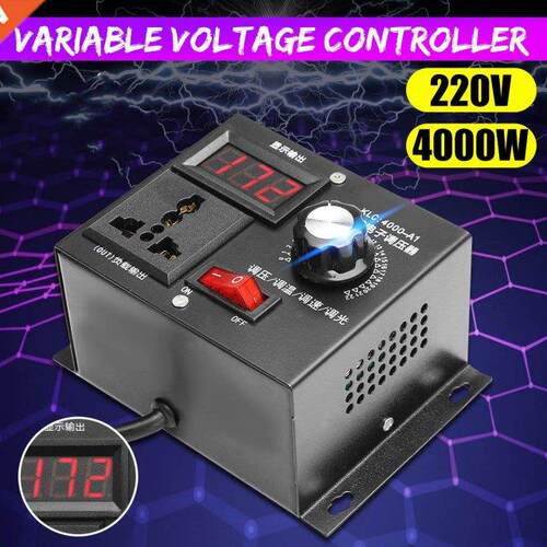 220V 4000W Varable Voltage Controller For Fan Speed Motor C