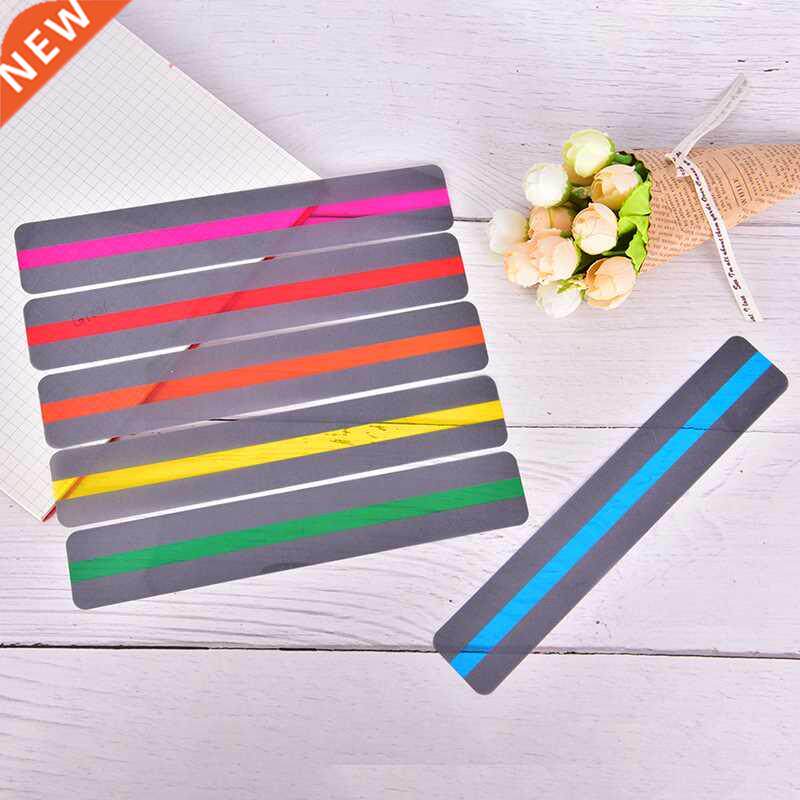 6PCS Reading Highlight Guide Strips Text Book Overlays Marke