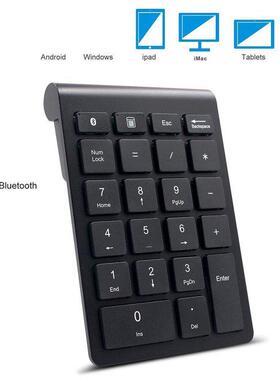 Black Keyboard 22 Keys MIni Numpad Bluetooth-compatible Num