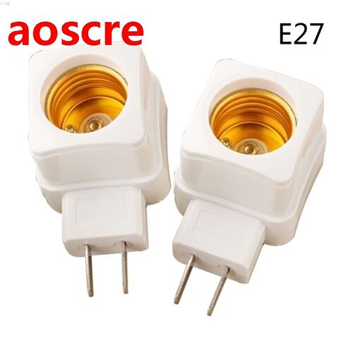 Rotary E27 Plug-in Screw LED Light Bulb Holder Lamp Base Soc