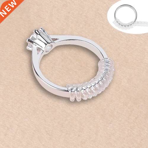 4pcs Vintage Spiral Based Ring Size Adjuster Shell hard Guar