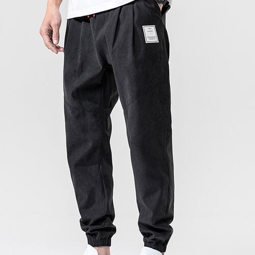 2021 Summer New Men's Harem Pants Ankle-Length Slim Fit Comf