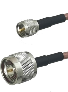 RG142 N Male plug to Mini UHF MiniUHF Male Plug Straight Con