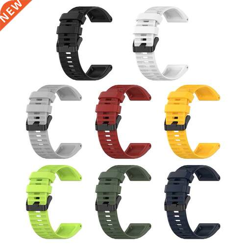 Silicone Watch Strap Adjustable Bracelet for Garmin Fenix 6X