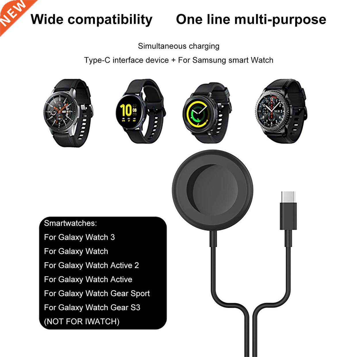 Wireless Charging Base For Watch Mobile Phone 2 In 1 USB C C