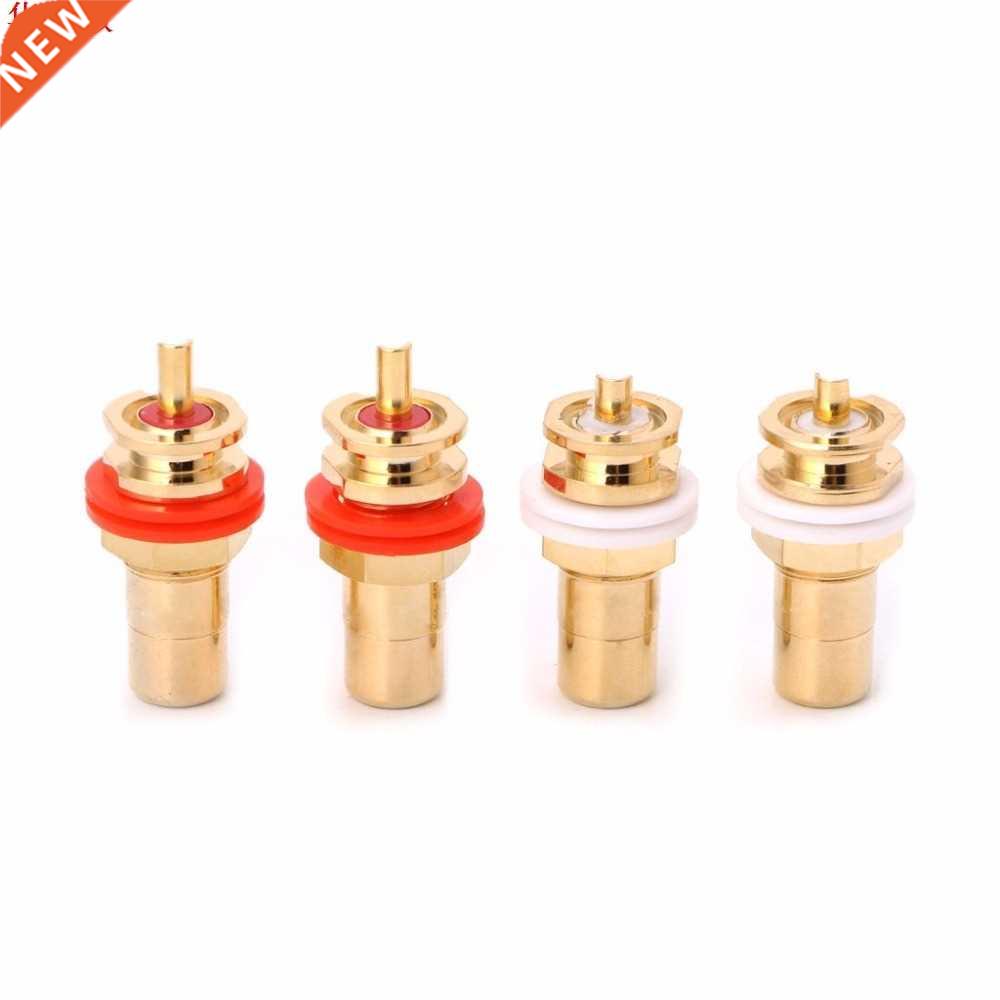 4 Pcs CMC Gold Plated Copper Plug Connector Speaker Spade Wi