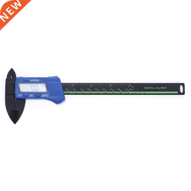 Vernier Caliper 150mm LCD Display Black Carbon Fiber Microme