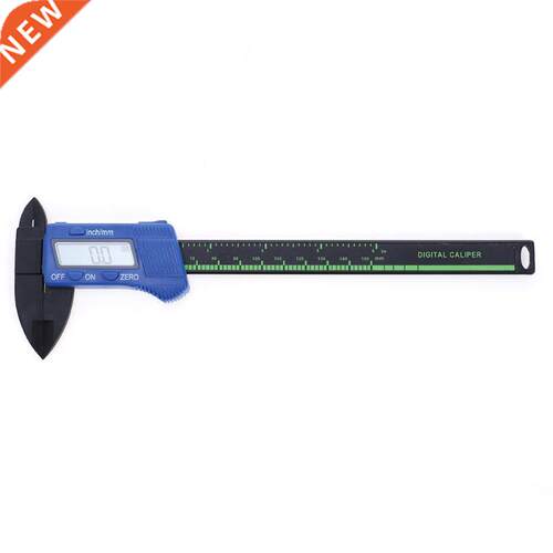 Vernier Caliper 150mm LCD Display Black Carbon Fiber Microme