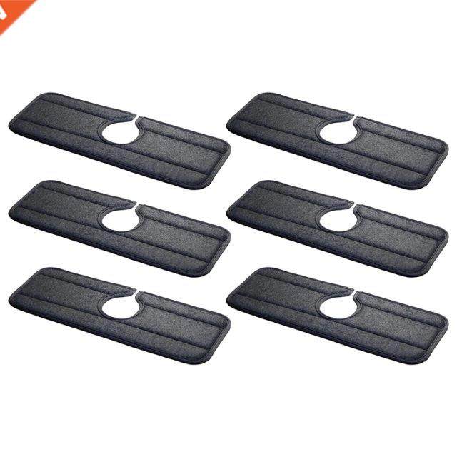 6 Pcs Kitchen Faucet Sink Mat Washable Wear-Resistant Faucet